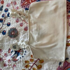 Blue Rain Cream Ruffled Crop Cami